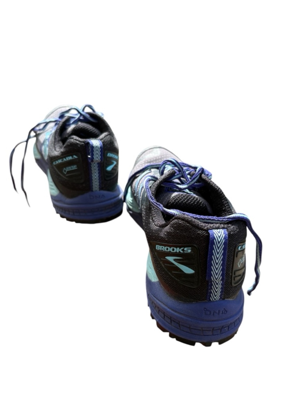 Brooks Women's Trail Running Shoes - Gray & Blue - Picture 2 of 4